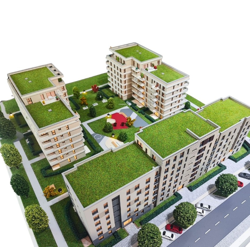  Instone - Modello architettonico dettagliato per un nuovo progetto a Francoforte