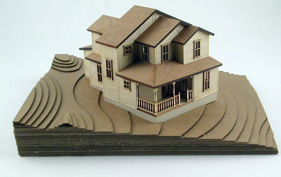 Modello 3D in legno