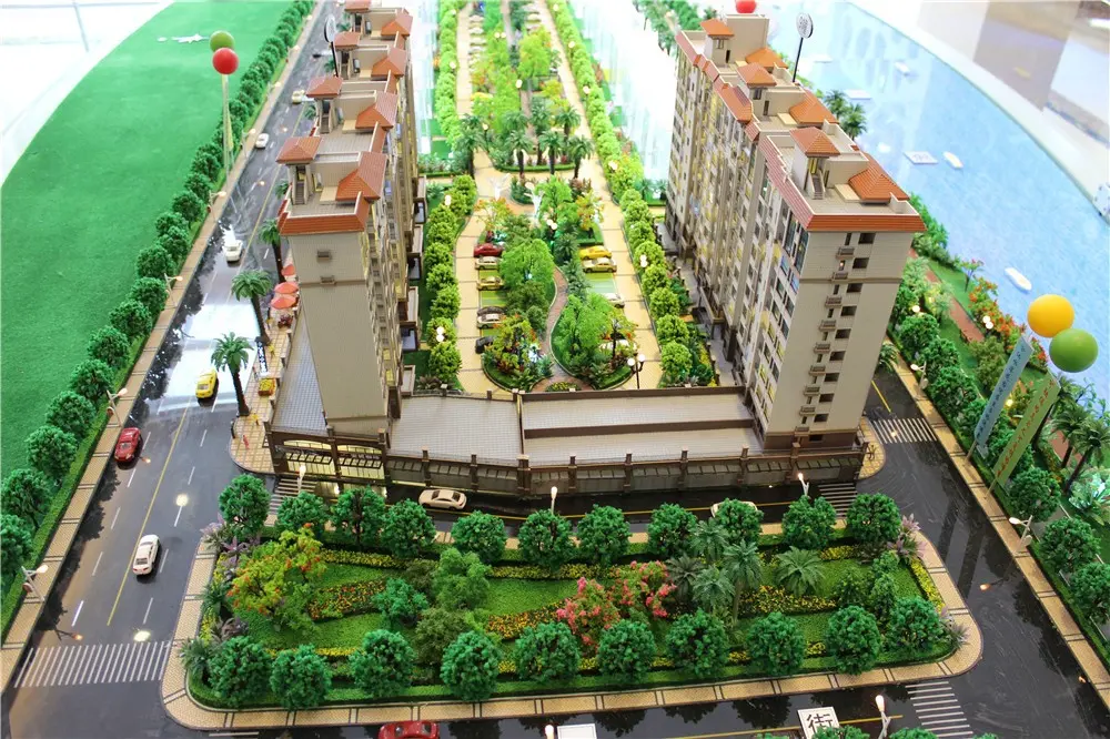 Modello in miniatura di città