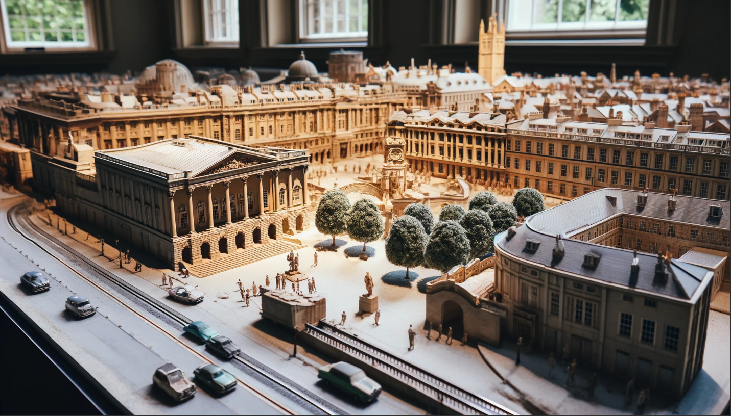  Modello architettonico dettagliato di un edificio moderno, realizzato da Ari Model a Roma.