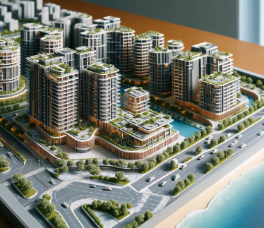 Modello architettonico dettagliato realizzato da Ari Model.