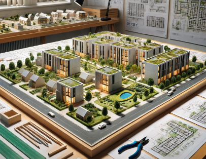 Modello architettonico dettagliato creato da Ari Model a Padova.