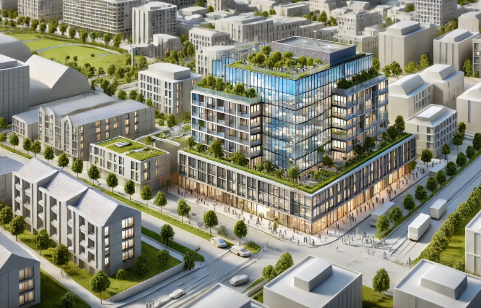 Modello architettonico dettagliato realizzato da Ari Model a Vicenza.