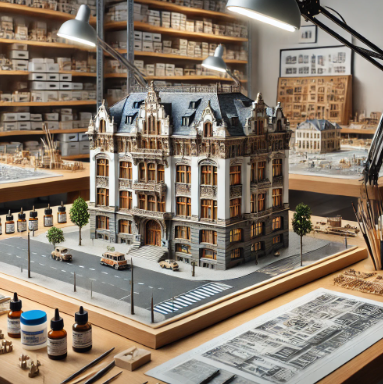 Modello architettonico dettagliato creato da Ari Model a Salzgitter.