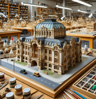 Un modello architettonico dettagliato creato da Ari Model a Kaiserslautern.