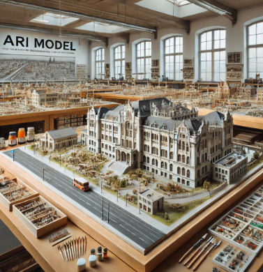 Modello dettagliato e architettonico creato da Ari Model a Flensburg.