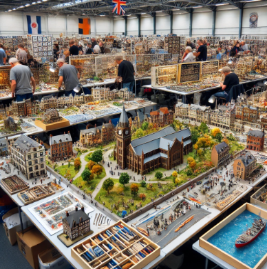 Fiera del Modellismo di Roma che mostra modelli dettagliati e artistici.