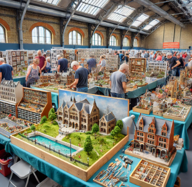 Fiera del Modellismo Genoa che mostra modelli dettagliati e artistici.