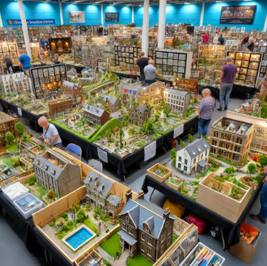 Fiera del Modellismo Bari che mostra modelli dettagliati e artistici.