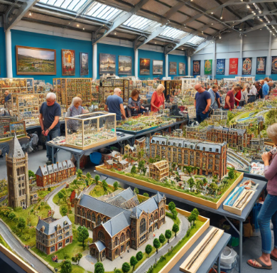 Fiera del Modellismo Venice che mostra modelli dettagliati e artistici.