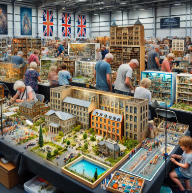 Fiera del Modellismo Trieste che mostra modelli dettagliati e artistici.