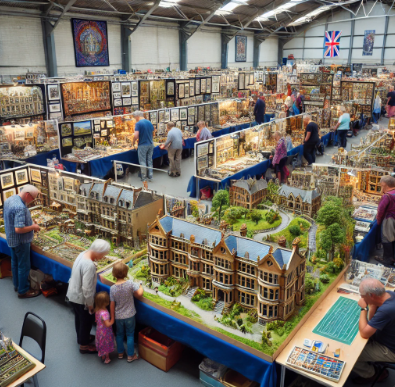 Fiera del Modellismo Parma che mostra modelli dettagliati e artistici.