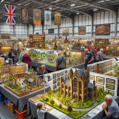  Fiera del Modellismo Reggio Emilia con modelli dettagliati e artistici in esposizione.