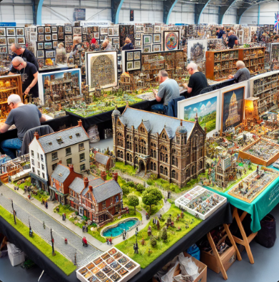 Fiera del Modellismo Perugia che mostra modelli dettagliati e artistici.
