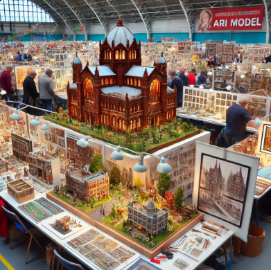 Esposizione di modelli dettagliati di Ari Model alla Fiera del Modellismo Terni.