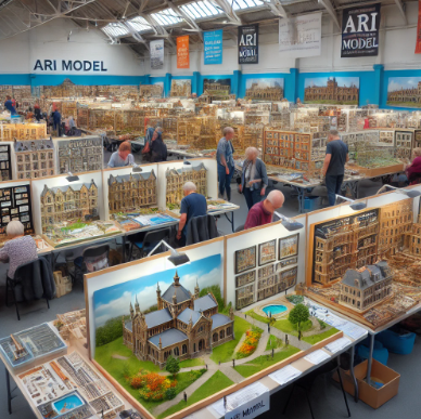 Modelli dettagliati di Ari Model alla Fiera del Modellismo Bolzano.