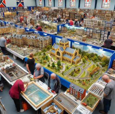 Esposizione di modelli alla Fiera del Modellismo Truro.