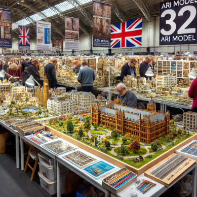 Modelli dettagliati presentati da Ari Model alla Fiera del Modellismo Westminster.