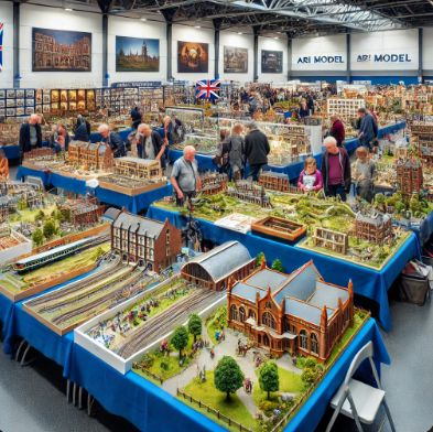Modelli dettagliati di Ari Model alla Fiera del Modellismo Wolverhampton.