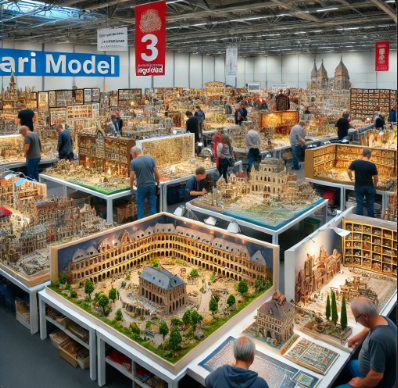 Modelli dettagliati di Ari Model alla Fiera del Modellismo Ingolstadt.