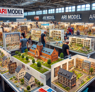 Modelli dettagliati esposti alla Fiera del Modellismo Göttingen con la partecipazione di Ari Model.