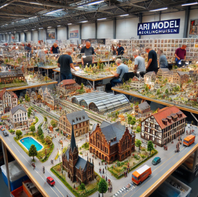 Modelli dettagliati esposti da Ari Model alla Fiera del Modellismo Recklinghausen.