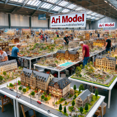 Modelli di precisione presentati da Ari Model alla Fiera del Modellismo Koblenz.