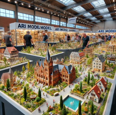  Modelli dettagliati di Ari Model presentati alla Fiera del Modellismo Cottbus.
