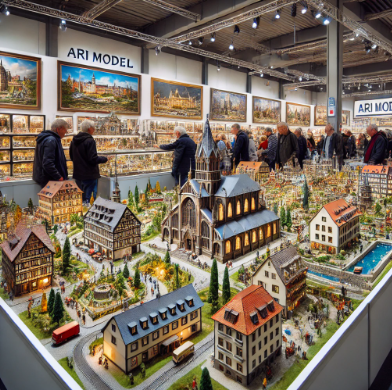 Modelli dettagliati esposti da Ari Model alla Fiera del Modellismo Iserlohn.