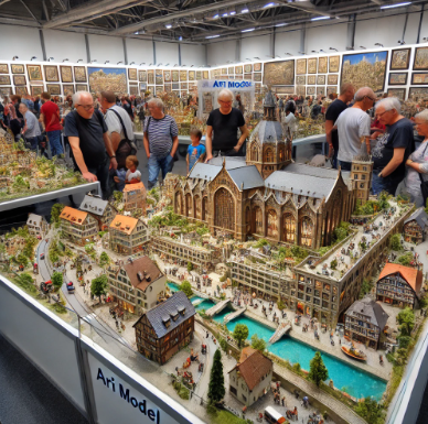 Modelli dettagliati di Ari Model esposti alla Fiera del Modellismo Esslingen am Neckar.