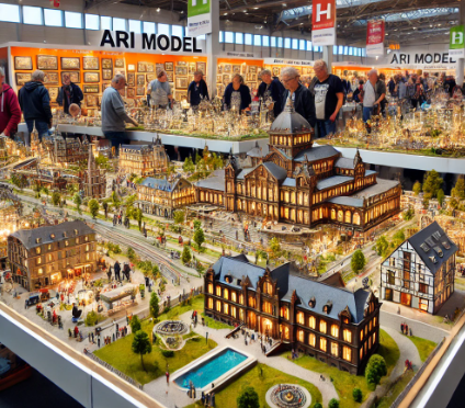 Modelli dettagliati esposti da Ari Model alla Fiera del Modellismo di Worms.