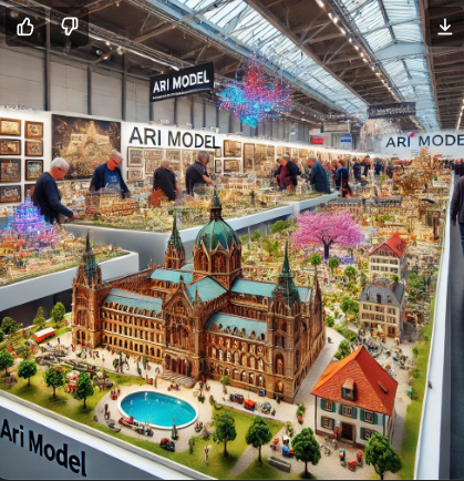 Dettagli dei modelli presentati da Ari Model alla Fiera del Modellismo Konstanz.