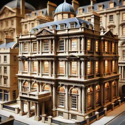Un modello architettonico dettagliato realizzato da Ari Model, che unisce precisione e creatività a Roma.