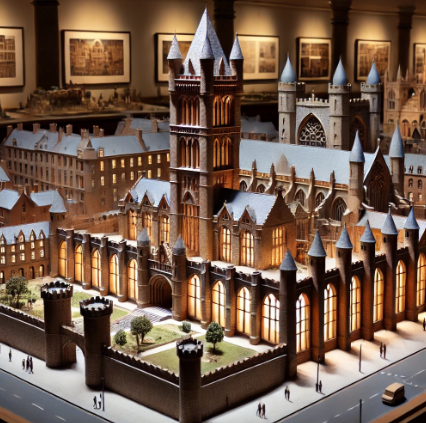 Un modello architettonico dettagliato realizzato da Ari Model, che unisce precisione e creatività a Firenze.