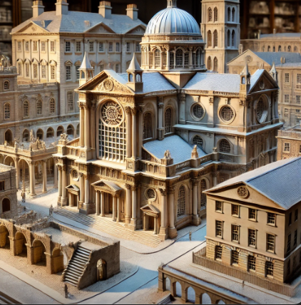 Un modello architettonico dettagliato realizzato da Ari Model, che mostra la bellezza e la precisione nella progettazione a Venezia.