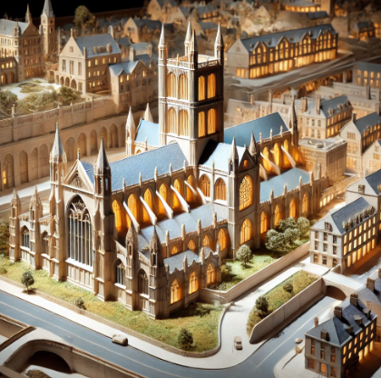 Un modello architettonico creato da Ari Model a Bolzano, che evidenzia la qualità artigianale e la precisione dei dettagli.