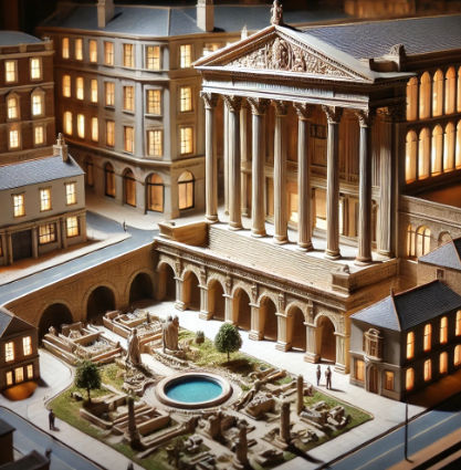 Modello architettonico realizzato da Ari Model, che mostra un progetto a Lecce con dettagli precisi e materiali di alta qualità.