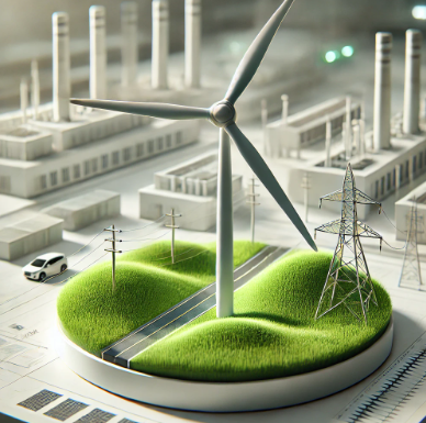 Un modello dettagliato di turbina eolica realizzato da Ari Model, che combina innovazione e sostenibilità in miniatura.
