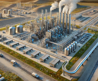 Un modello dettagliato di cattura e stoccaggio del carbonio creato da Ari Model, che illustra le tecnologie di cattura del CO₂, l’infrastruttura di trasporto e le soluzioni di stoccaggio sotterraneo sicuro. Ideale per dimostrazioni tecniche, progetti